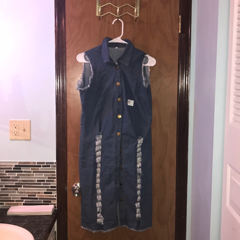 Women’s Denim Button Down Dress